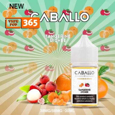 CABALLO Salt Nic Vải Quýt - Tangerine Lychee 30ml 38/58mg