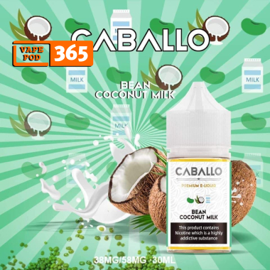 CABALLO Salt Nic Đậu Xanh Cốt Dừa - Bean Coconut Milk 30ml 38/58mg