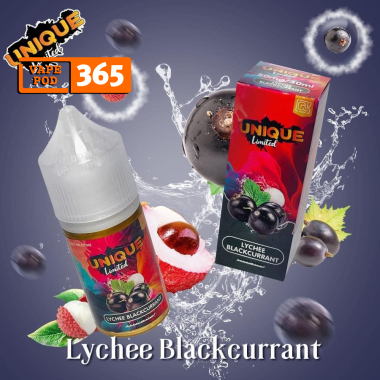 UNIQUE LIMITED Salt 30ml 50mg Lychee Blackcurrant - Vải Mix Lý Chua Đen