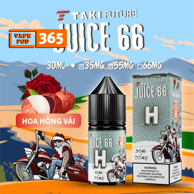 TAKI JUICE 66 H Hoa Hồng Vải 35/55mg 30ml - Take Juice 66 H