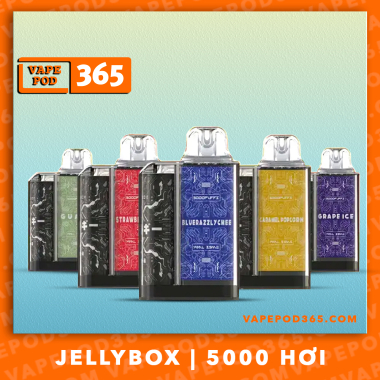 JellyDisposable  5000 Puffs by Rincoe - Pod 1 Lần 5000 Hơi - Sạc Được