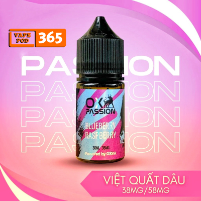 OX PASSION Việt Quất Mâm Xôi 30ml - Tinh Dầu Salt Nic OXVA 38/58ni Blueberry Rasperry