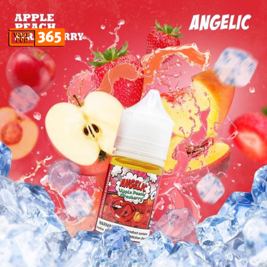 ANGELIC SALTNIC 30ml Táo Đào Dâu - Apple Peach Strawberry 30/50ni