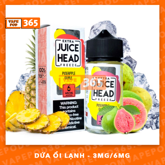 Juice Head 100ml Pineapple Guava -Dứa Ổi Lạnh