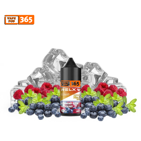 Juice RELX Salt Nic 30ml Việt Quất Mâm Xôi - Blueberry Sour Raspeberry