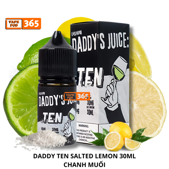 DADDY'S JUICE Gent Ten Vị Mới Chanh Muối ( 30ml ) - Salted Lemonade