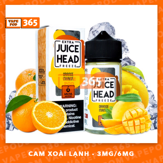 Juice Head 100ml Orange Mango - Cam Xoài Lạnh