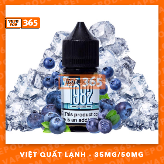 1982 Salt Nic Iced Blueberry - Việt Quất Lạnh