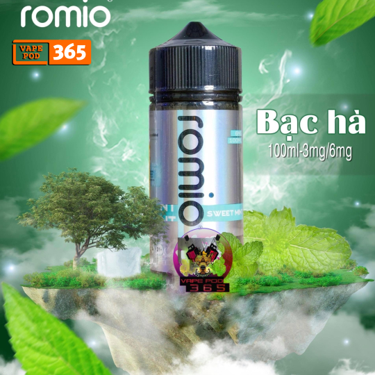 ROMIO 100ML Sweet Mint Ice - Kẹo Bạc Hà Lạnh