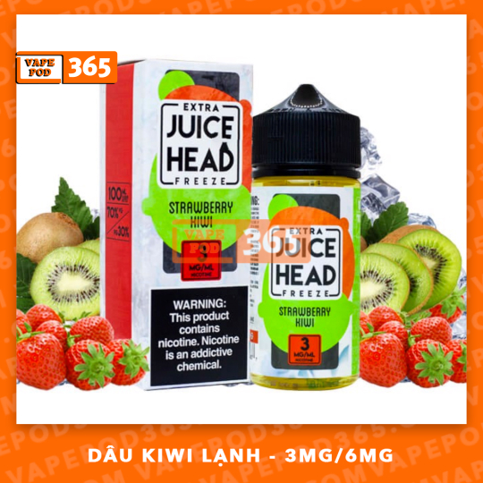 Juice Head 100ml Strawberry Kiwi - Dâu Kiwi Lạnh