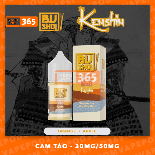 BUSHOU SALT NIC Kenshin - Táo Cam