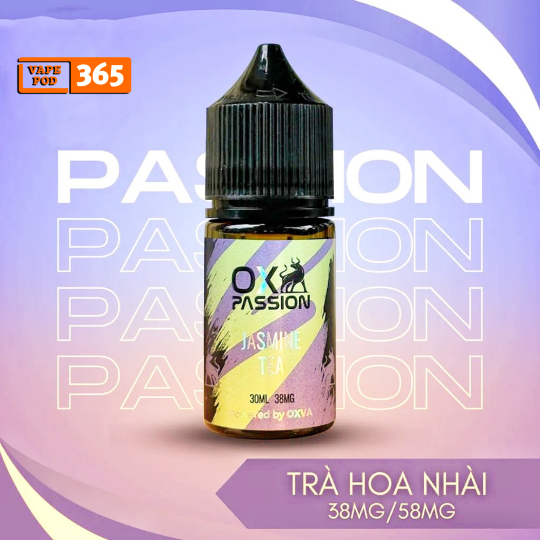 OX PASSION Trà Nhài 30ml - Tinh Dầu Salt Nic OXVA 38/58ni Jasmine Tea