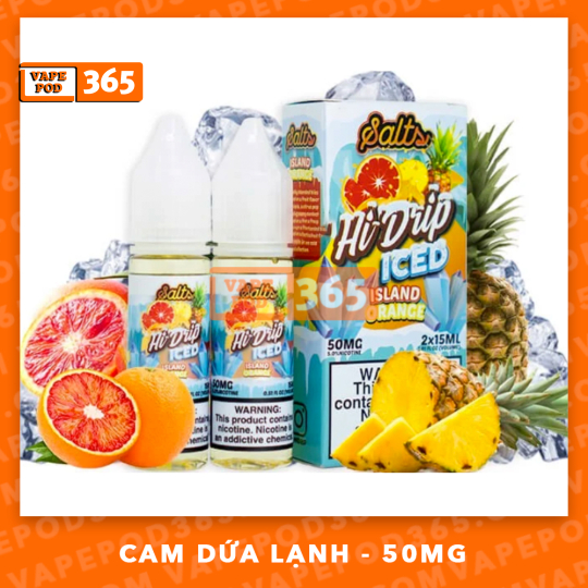Hi-drip Salt Island Orange 50MG - Cam Dứa Lạnh 