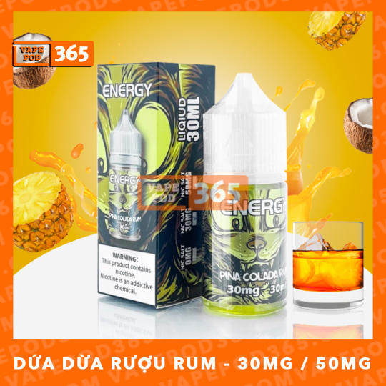 Energy Salt Pina Colada Rum - Dứa Dừa Rượu Rum