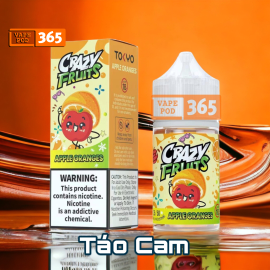 TOKYO Crazy Fruit Apple Oranges - Táo Cam Salt Nic
