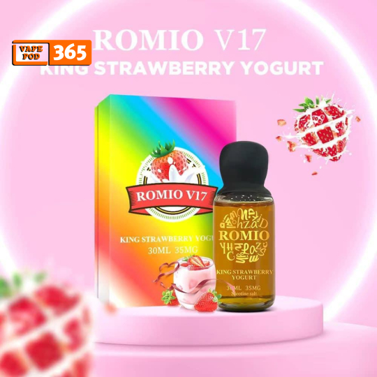 King Romio V17 King Strawberry Yogurt 30ml - King Romio Sữa Chua Dâu