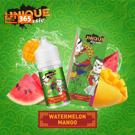 Unique Classic Dưa Hấu Xoài Lạnh - Juice Salt Watermelon Mango 60ni/60mg