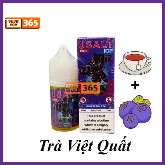 USALT PRO ICE Trà Việt Quất 50mg - Blueberry Tea 50ni