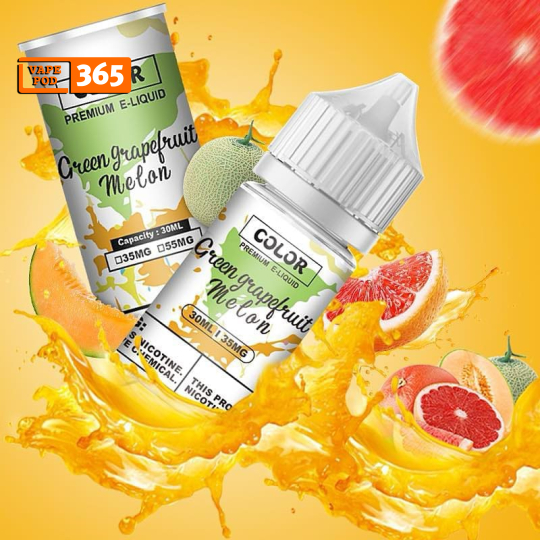 COLOR Salt Nic 30ml Bưởi Dưa Gang - Green Grape Fruit Melon