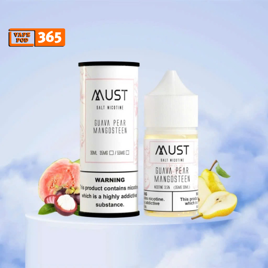 MUST JUICE SALT NIC 30ml Ổi Lê Măng Cụt – Guava Pear Mangosteen