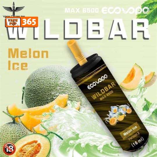 WILDBAR MAX 6500 Puff Verison 2 5% (SẠC ĐƯỢC) - Pod 1 Lần WILDBAR MAX 6500 Hơi