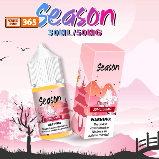 SEASON Salt Nic 30ml Đào Lạnh - Tinh Dầu Season Peach