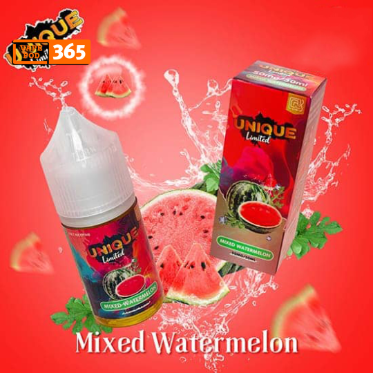 UNIQUE LIMITED Salt 30ml 50mg Dưa Hấu Mix - Mixed Watermelon