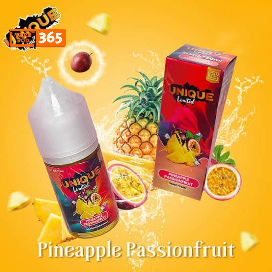 UNIQUE LIMITED Salt 30ml 50mg Dứa Chanh Dây - Pinapple Passion fruit