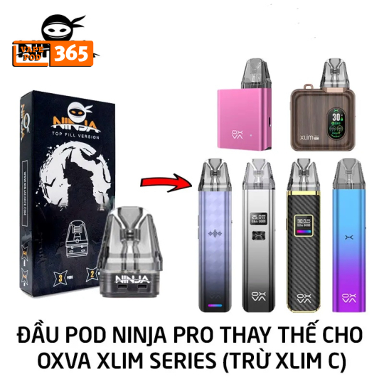 Đầu Pod Ninja Pro ( Dùng Chung Xlim V2 - Xlim Se -  Xlim Pro - Xlim SQ Pro - Cymlx ... )