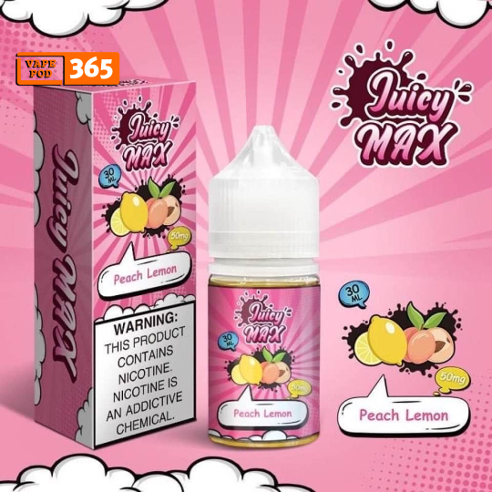 JUICY MAX Pink Lemon - Chanh Đào Lạnh Salt Nic