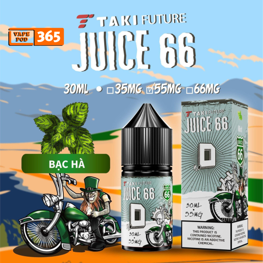 TAKI JUICE 66 D Bạc Hà 35/55mg 30ml - Take Juice 66 D