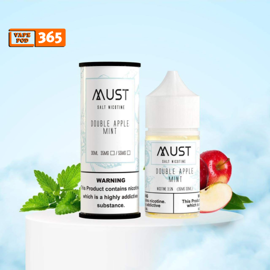 MUST JUICE SALT NIC 30ml Táo Đỏ Mix Táo Xanh Bạc Hà – Double Apple Mint